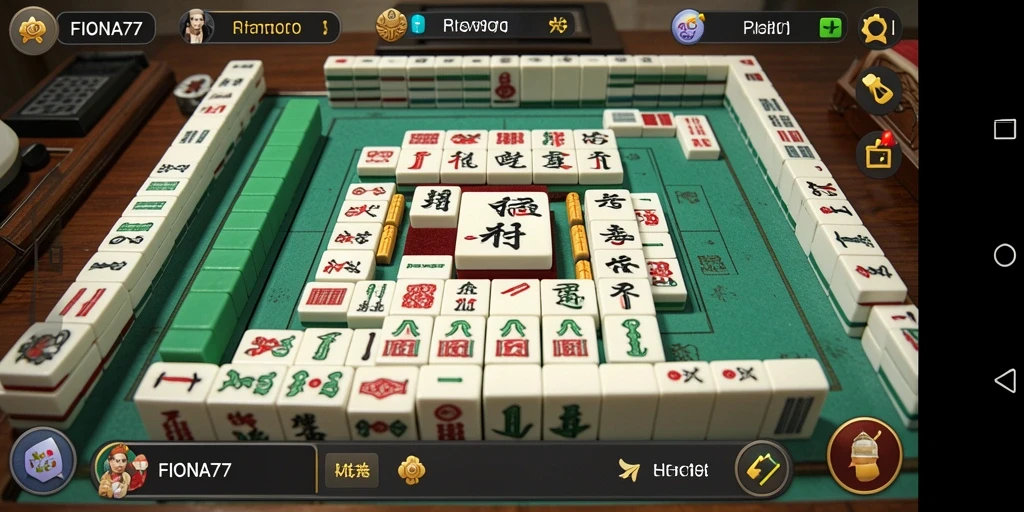 Screenshot FIONA77 menampilkan aksi seru dalam permainan Mahjong.