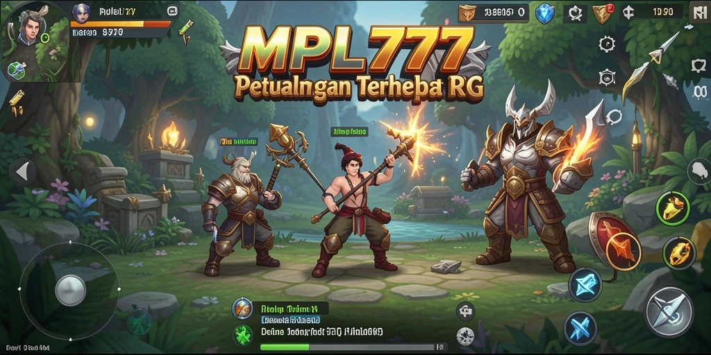Tampilan gameplay seru RPG MPL777 dengan pertarungan yang dinamis.