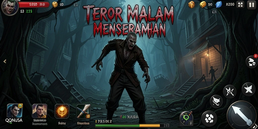 Tangkapan layar QQNUSA menampilkan pengalaman horor yang mencekam.