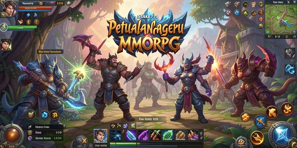 Tampilan gameplay yang mendebarkan dalam dunia MMORPG.